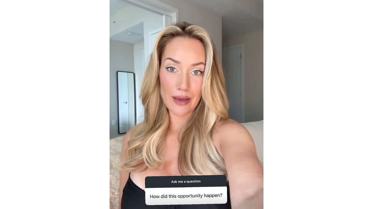 Paige Spiranac answered a ton of questions on social media (Instagram/grassleague)